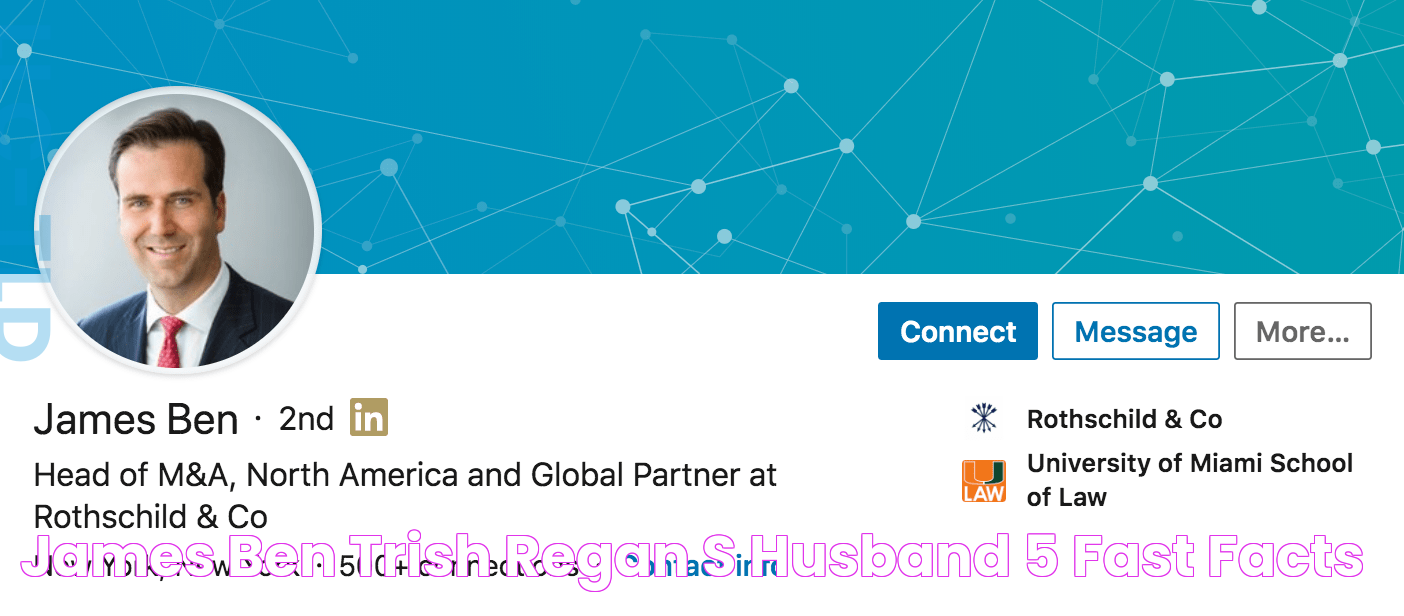 James Ben, Trish Regan's Husband 5 Fast Facts