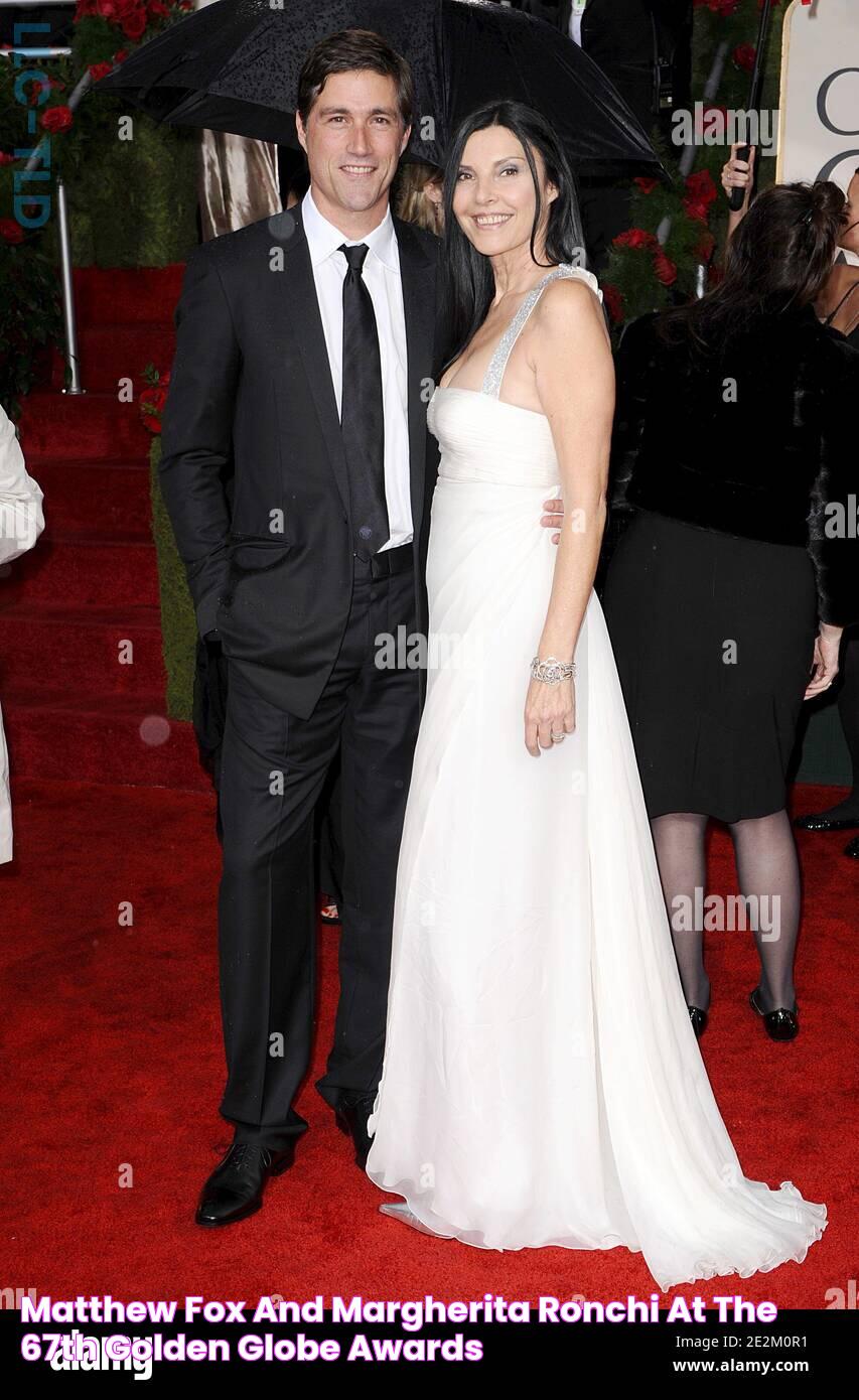 Matthew Fox and Margherita Ronchi at the 67th Golden Globe Awards