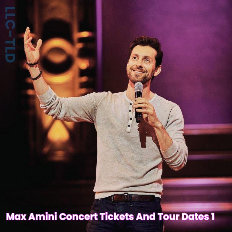 Max Amini Concert Tickets And Tour Dates