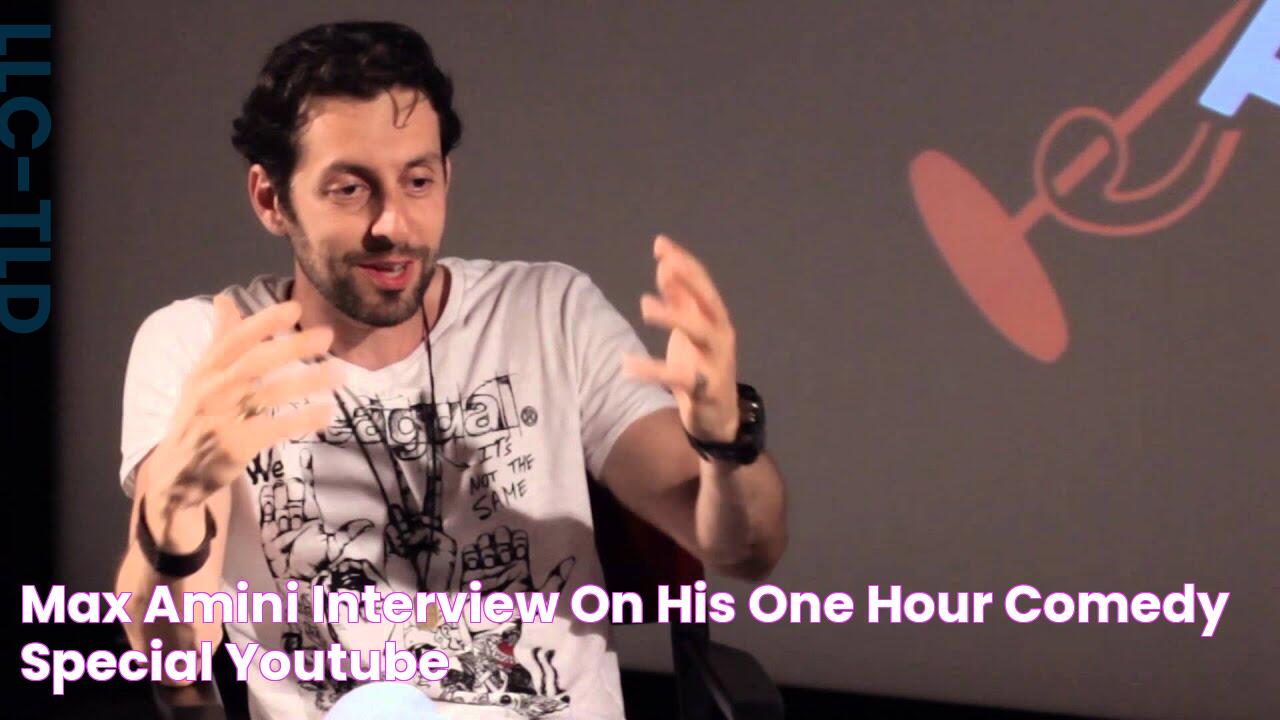 Max Amini interview on his One Hour Comedy Special YouTube