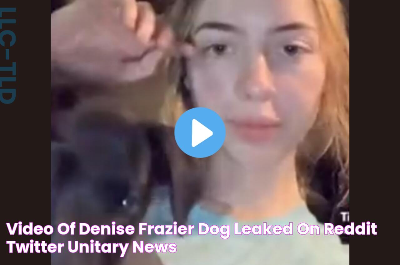 Video Of Denise Frazier Dog Leaked on Reddit Twitter Unitary News