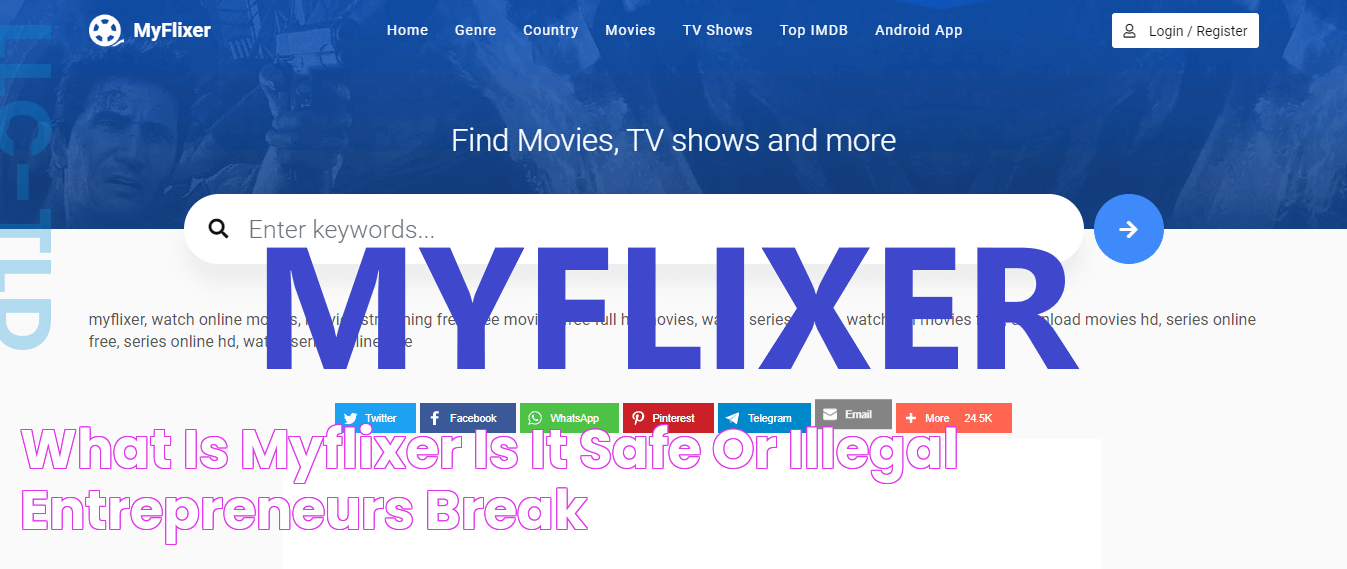 What is MyFlixer? Is It Safe Or Illegal Entrepreneurs Break