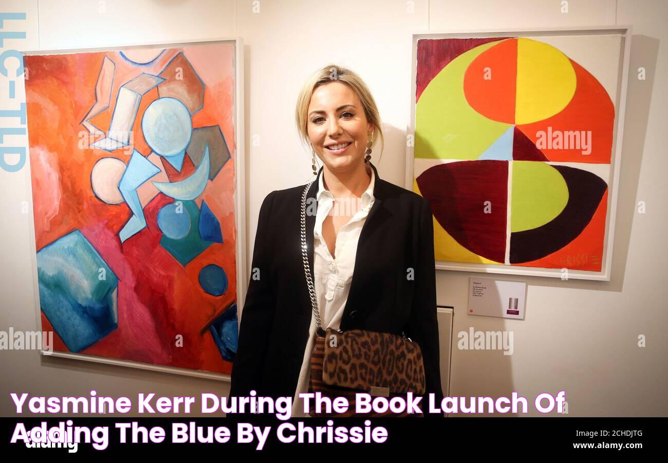 Yasmine Kerr during the book launch of Adding The Blue by Chrissie