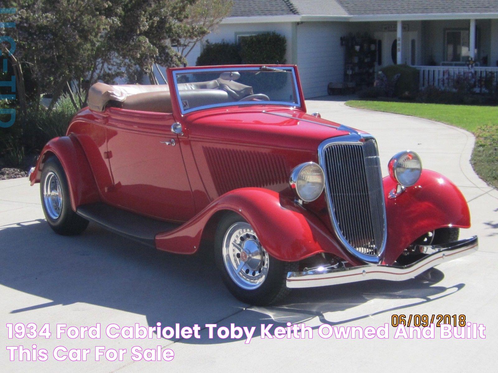 1934 Ford Cabriolet Toby Keith owned and built this car for sale