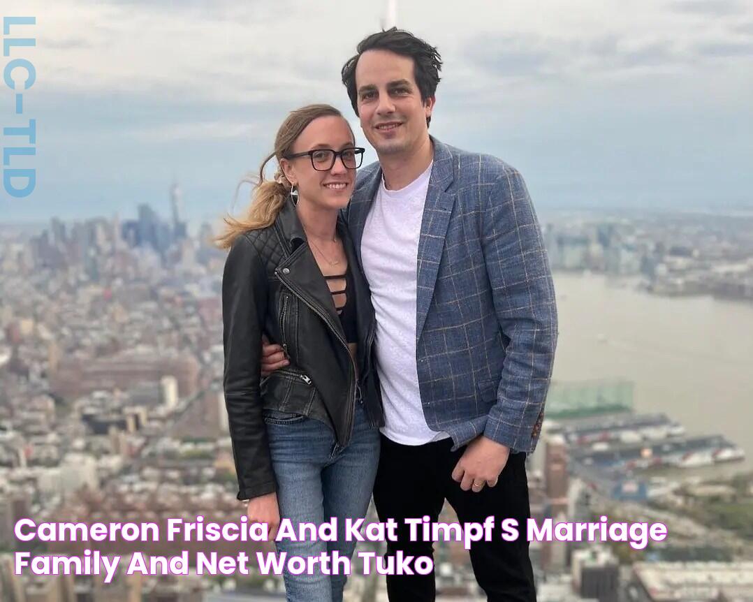 Cameron Friscia and Kat Timpf's marriage, family, and net worth Tuko