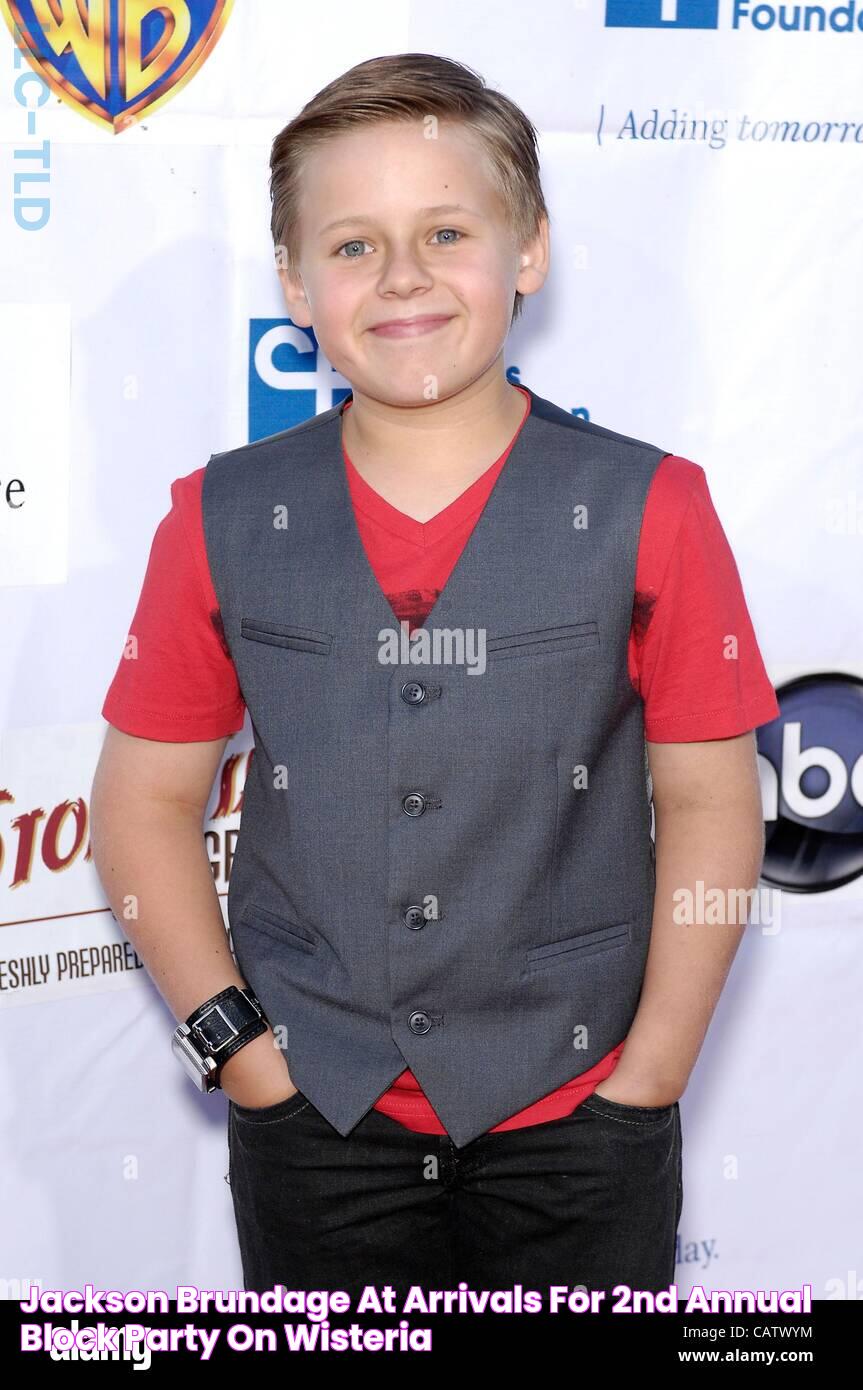 Jackson Brundage at arrivals for 2nd Annual Block Party on Wisteria