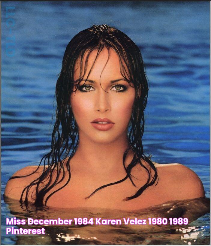 Miss December 1984 Karen Velez 1980 1989 Pinterest