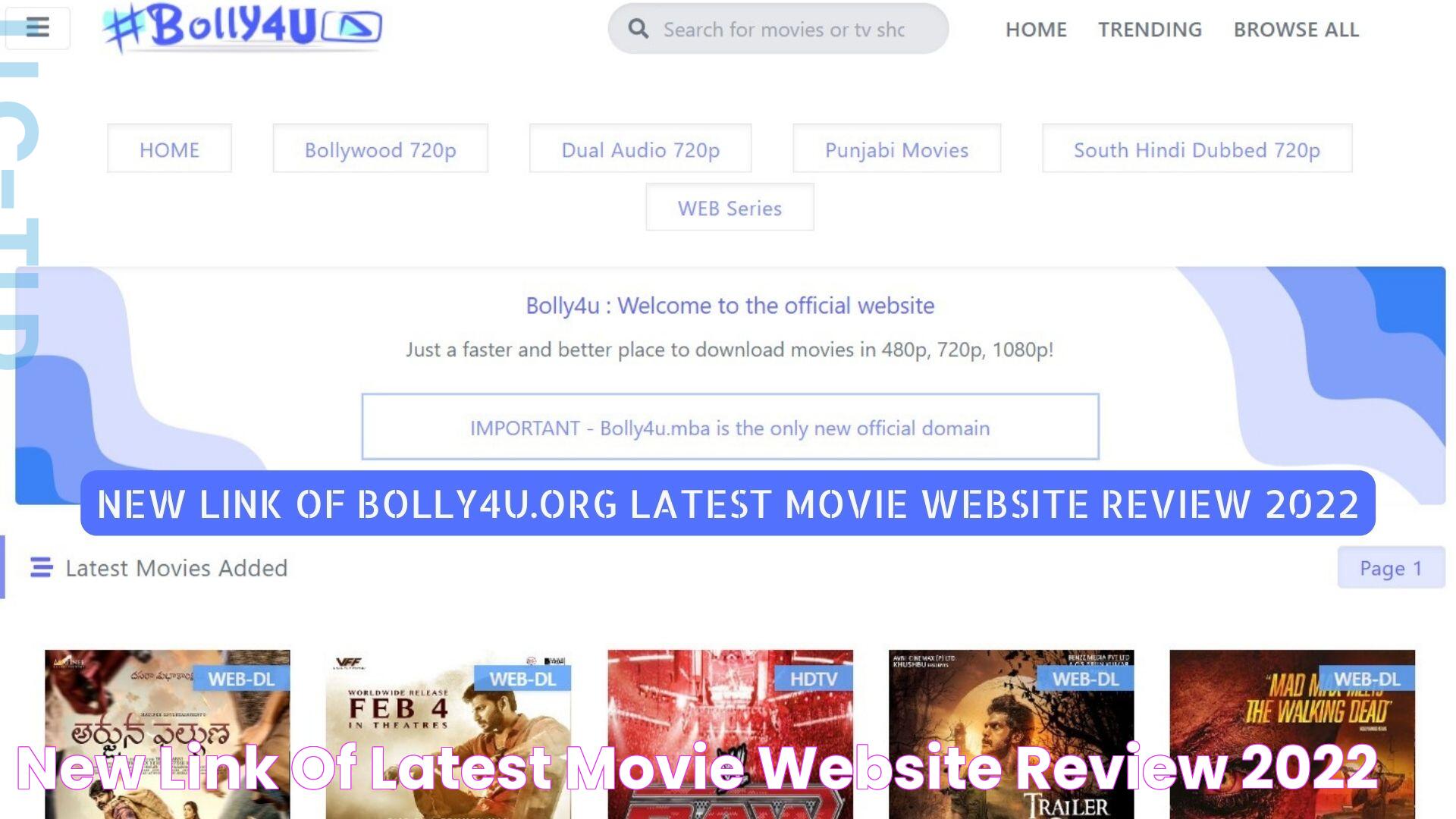 New Link of Latest Movie Website Review 2022