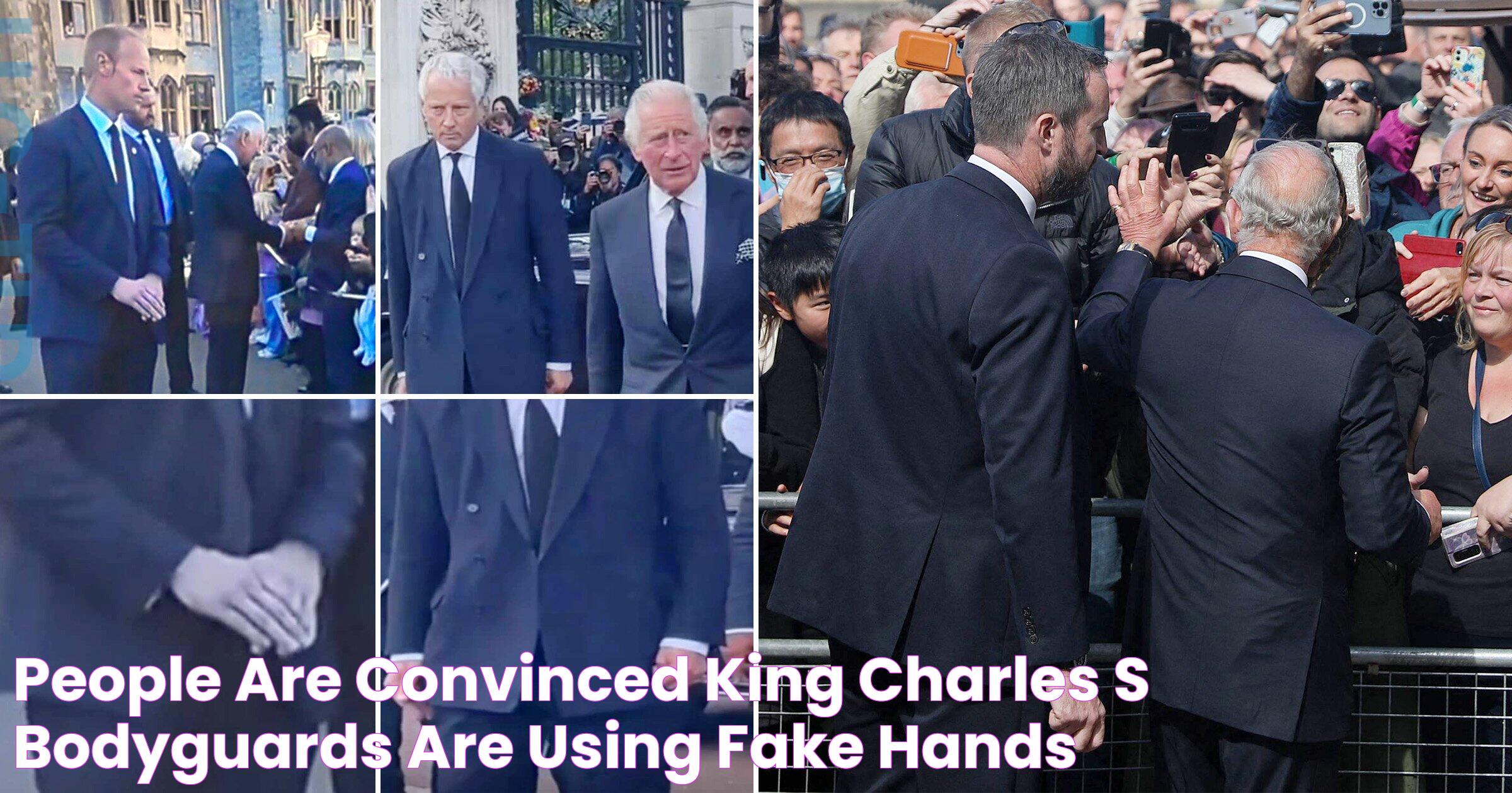 People are convinced King Charles’s bodyguards are using fake hands