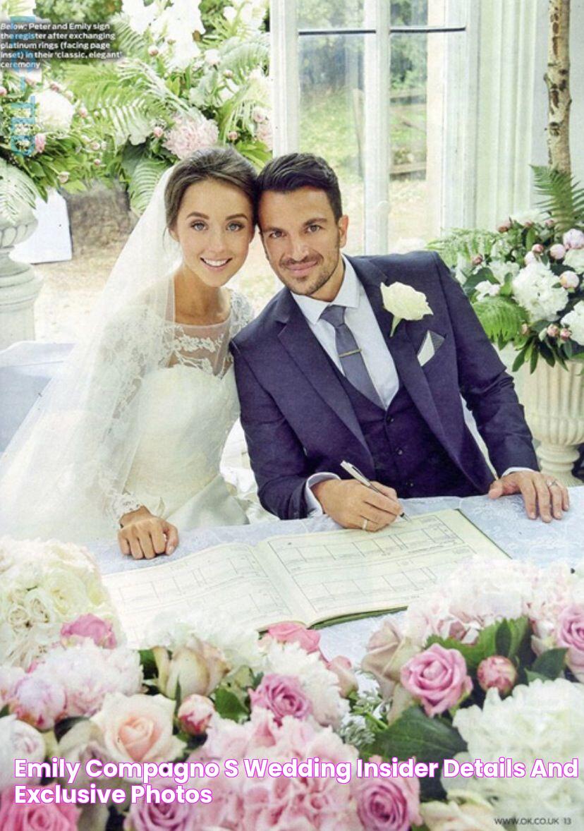 Emily Compagno's Wedding Insider Details And Exclusive Photos