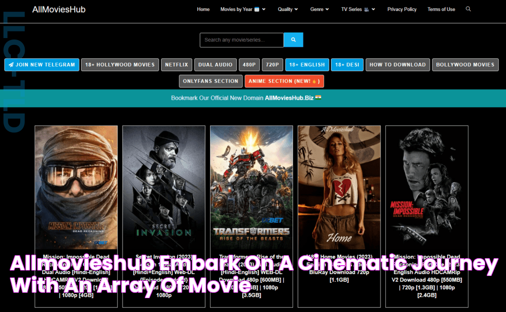 AllMoviesHub Embark on a Cinematic Journey with an Array of Movie