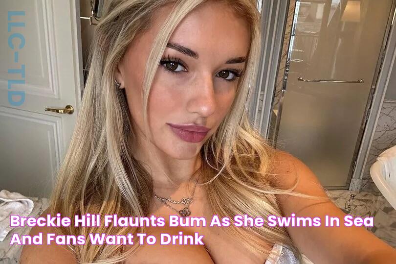 Breckie Hill flaunts bum as she swims in sea and fans want to 'drink