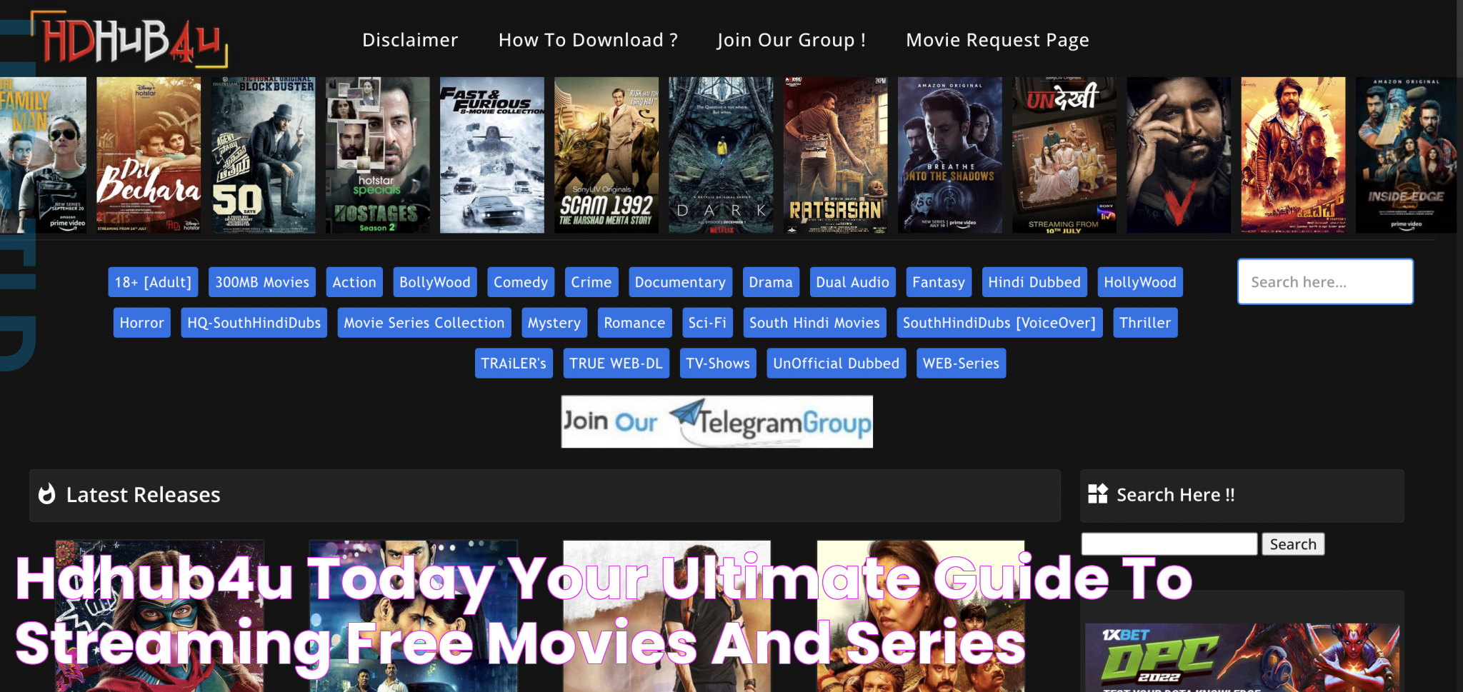 Hdhub4u Today Your Ultimate Guide To Streaming Free Movies And Series