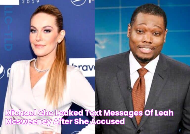 Michael Che Leaked Text Messages of Leah McSweeney After She Accused