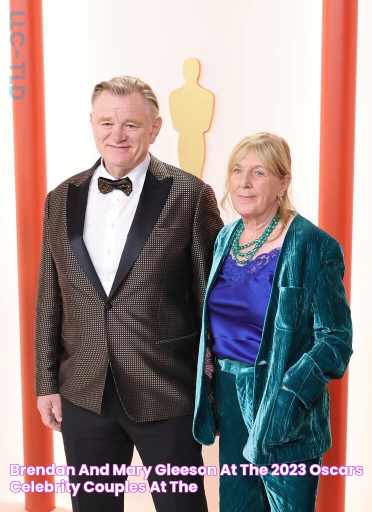 Brendan and Mary Gleeson at the 2023 Oscars Celebrity Couples at the