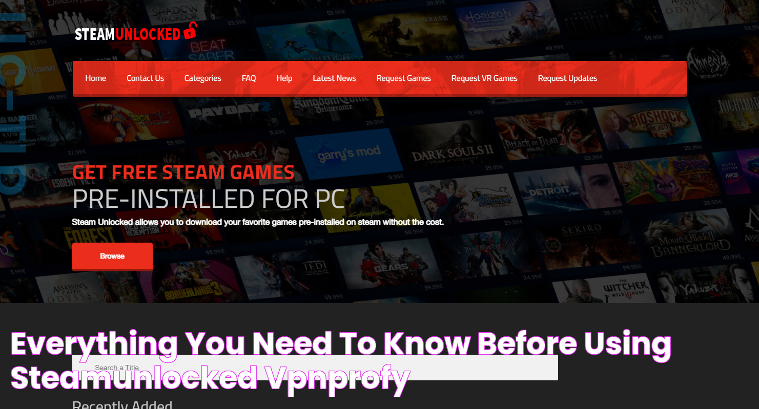 Everything You Need to Know Before Using SteamUnlocked VPNProfy