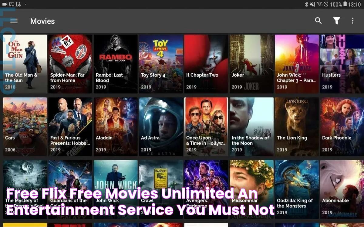 Free Flix Free Movies Unlimited An Entertainment Service You Must Not