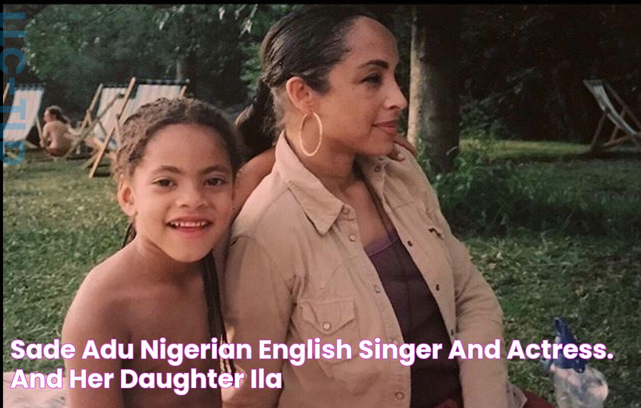 Sade Adu Nigerian English singer and actress.💋💄 and her daughter ila