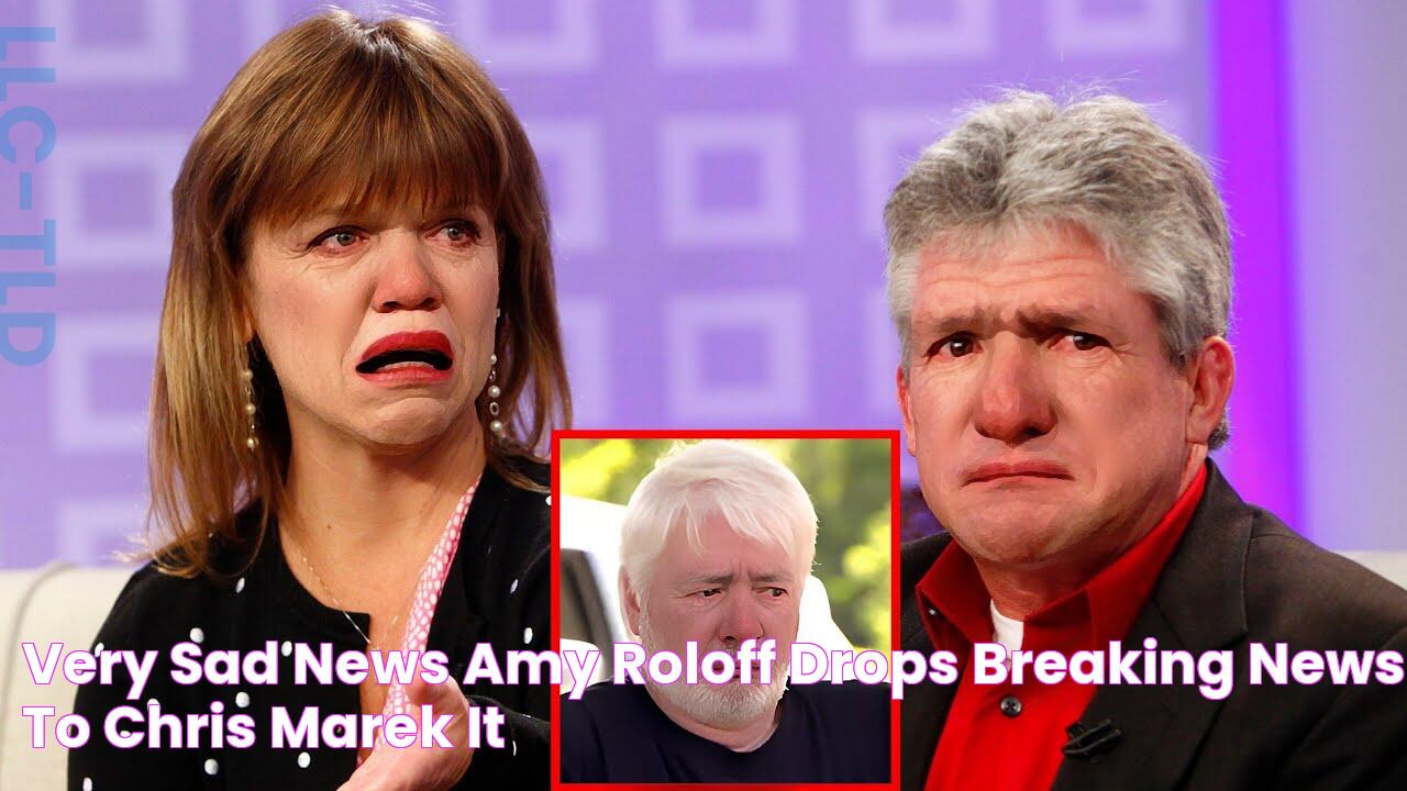 Very Sad 😭 News! Amy Roloff Drops Breaking News! To Chris Marek it