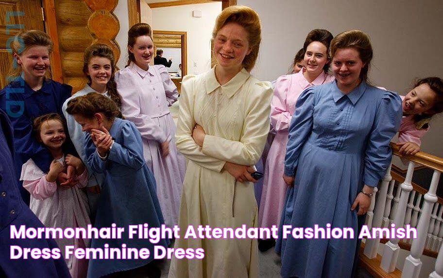 mormonhair Flight attendant fashion, Amish dress, Feminine dress