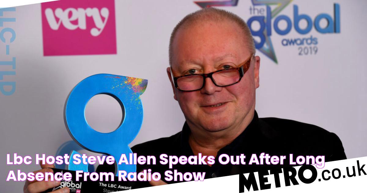 Lbc Host Steve Allen Speaks Out After Long Absence From Radio Show