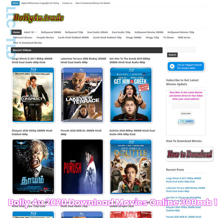 🗄️ Bolly 4U 2020 Download Movies Online {300MB}