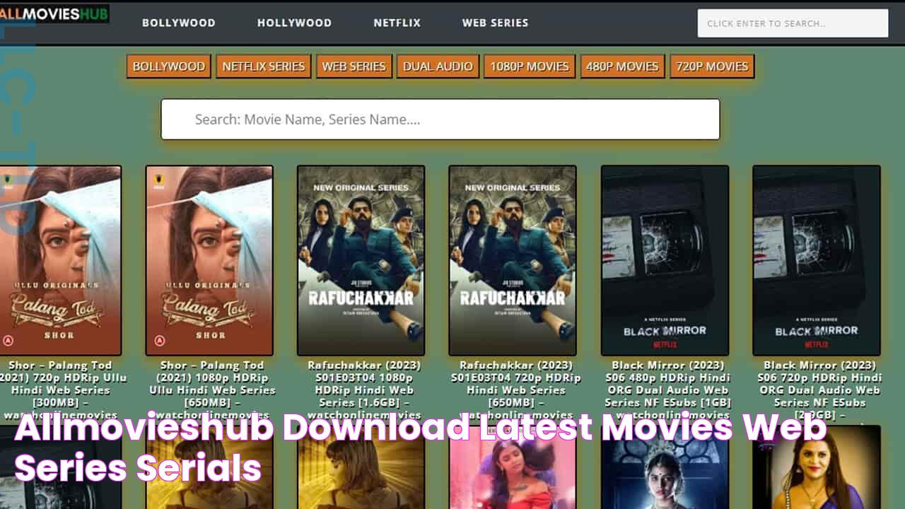 Allmovieshub Download Latest Movies, Web Series, Serials