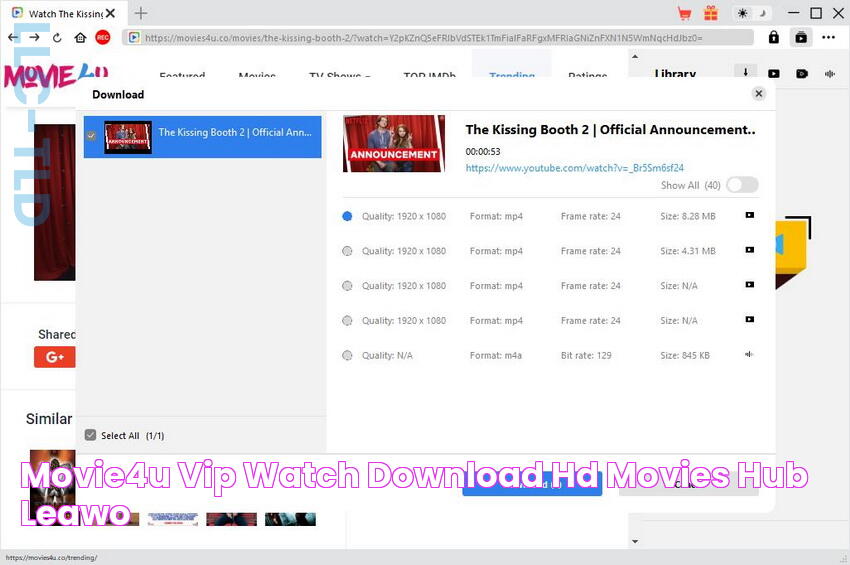 Movie4u VIP Watch & Download HD Movies Hub Leawo