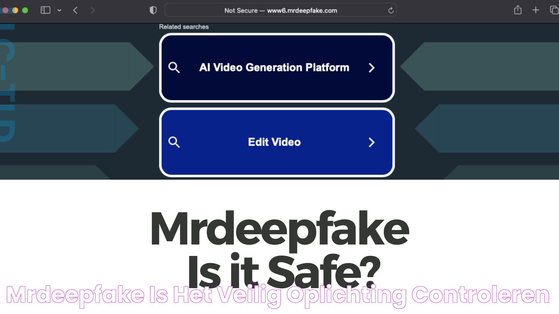 Mrdeepfake Is het veilig? [Oplichting controleren]