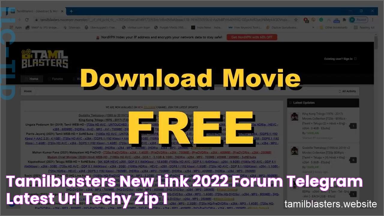 TamilBlasters New Link 2022 Forum / Telegram / Latest URL Techy Zip