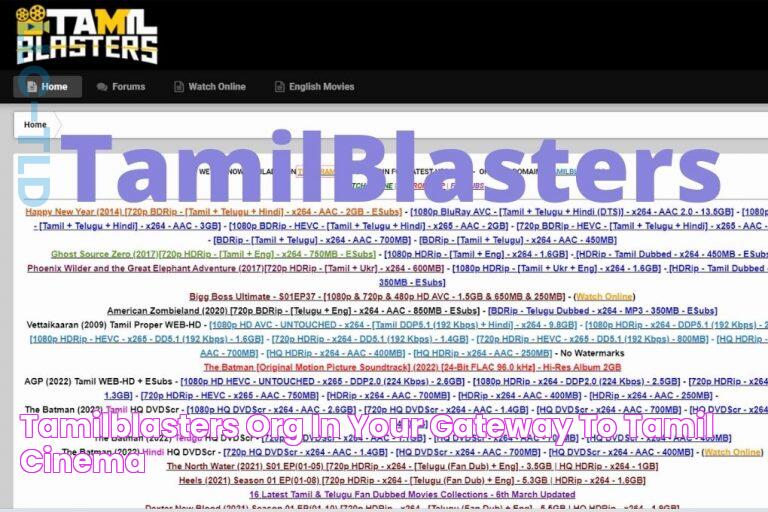 TamilBlasters Org In Your Gateway To Tamil Cinema