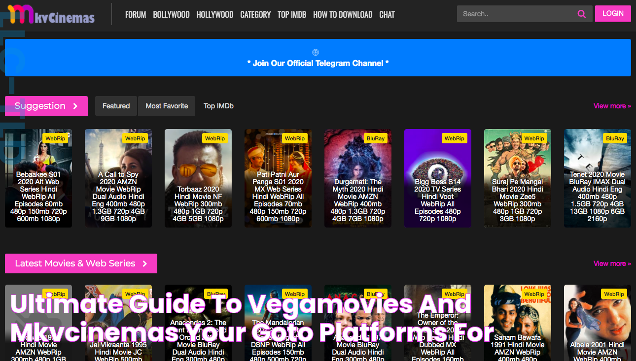 Ultimate Guide To Vegamovies And MKVCinemas Your GoTo Platforms For