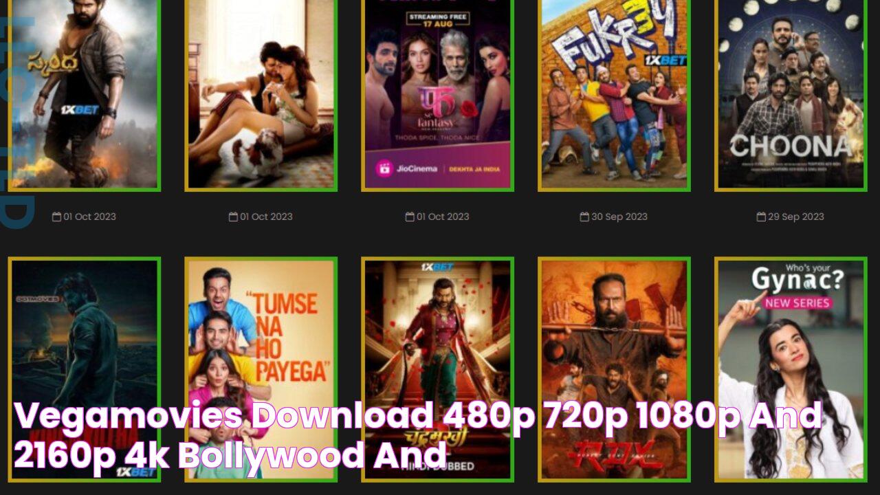 Vegamovies Download 480p 720p 1080p And 2160p 4K Bollywood And