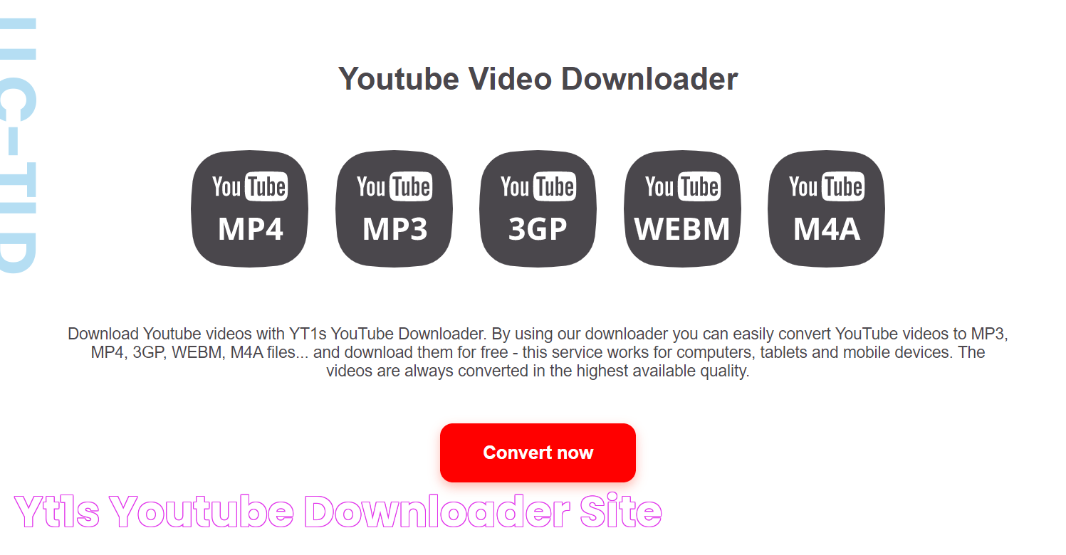 Yt1s YouTube Downloader Site