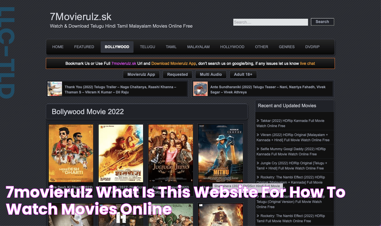 The Ultimate Guide To 7movierulz: Discover The Best Movies And TV Shows Online