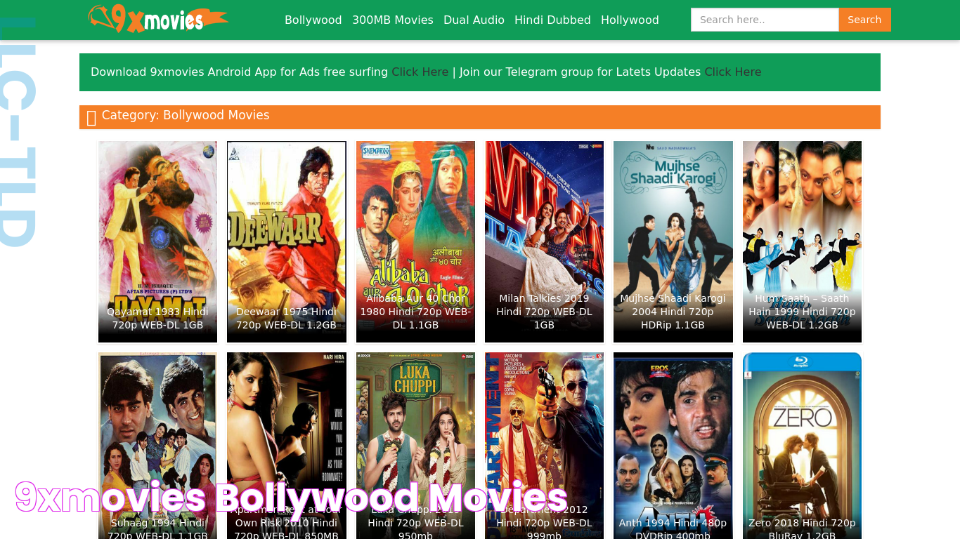 9xmovies Bollywood Movies