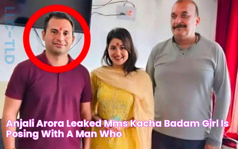 Anjali Arora Leaked MMS Kacha Badam Girl Is Posing With A Man Who