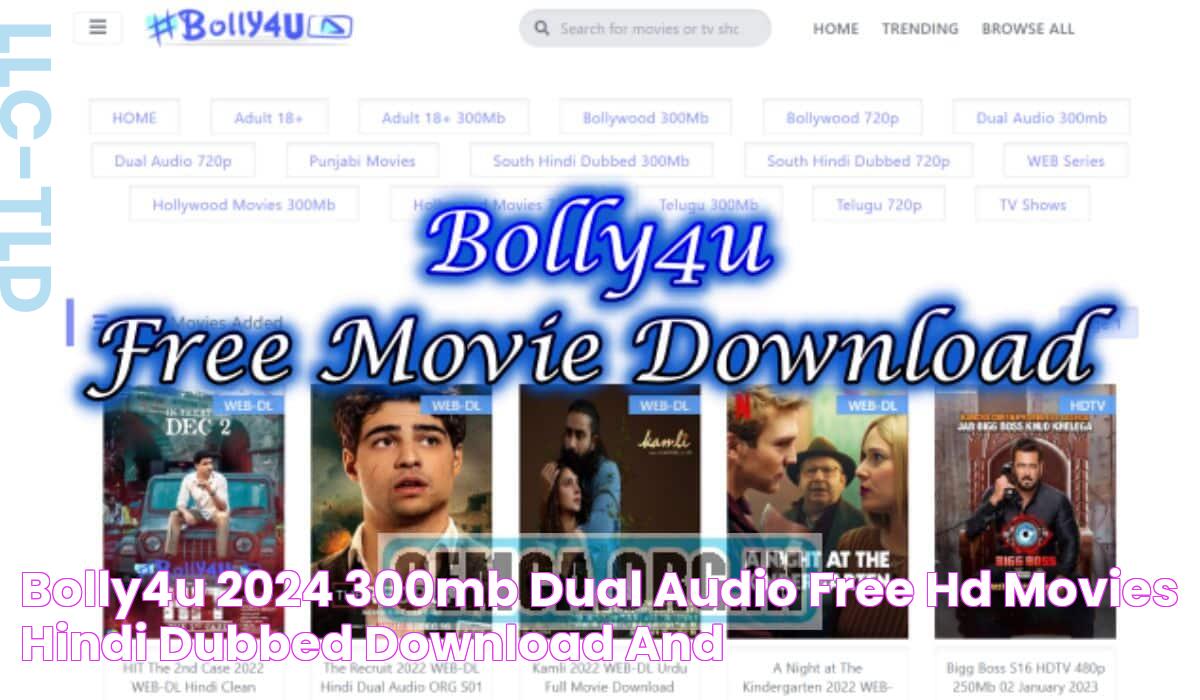 Bolly4u 2024 300MB Dual Audio Free HD Movies Hindi Dubbed Download and