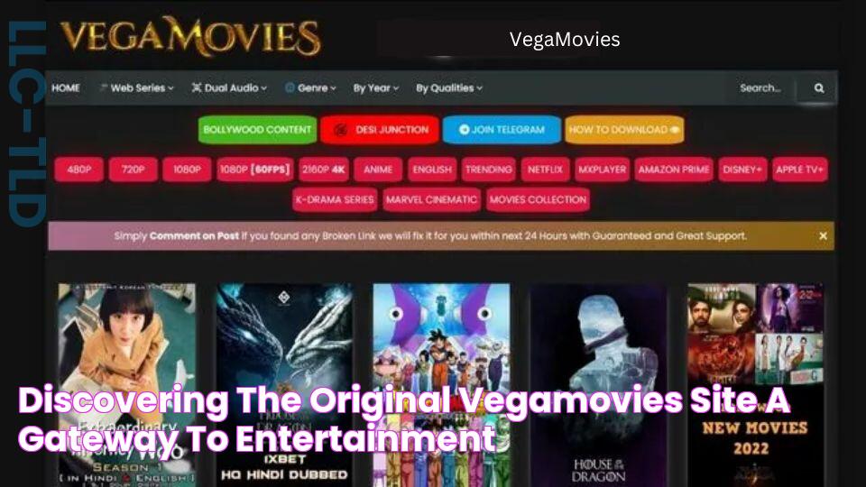 Discovering The Original Vegamovies Site A Gateway To Entertainment