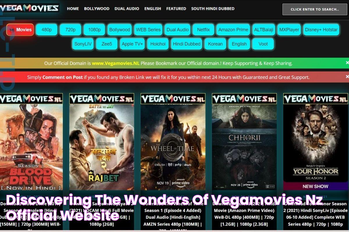 Discovering The Wonders Of Vegamovies NZ Official Website