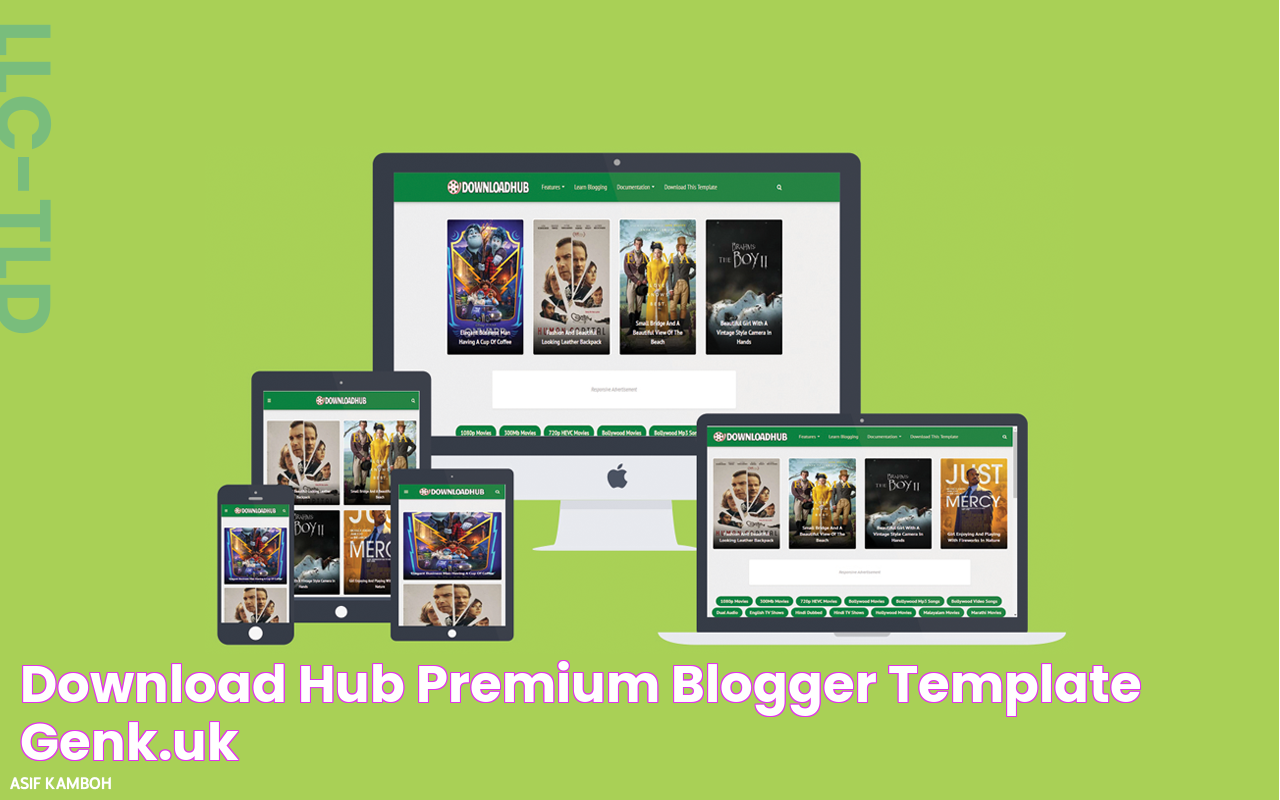 Download Hub Premium Blogger Template Genk.Uk