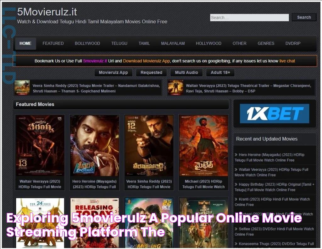 Exploring 5movierulz A Popular Online Movie Streaming Platform The