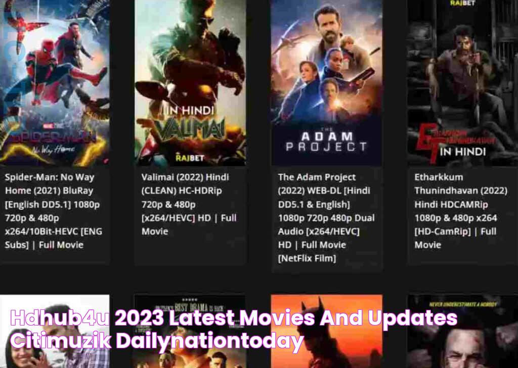 Discover The Ultimate Movie Destination: HDhub4u.com