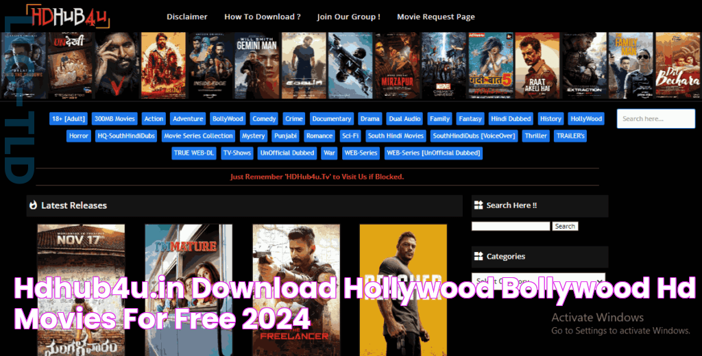 Hdhub4u.In Download Hollywood & Bollywood HD Movies for Free (2024)