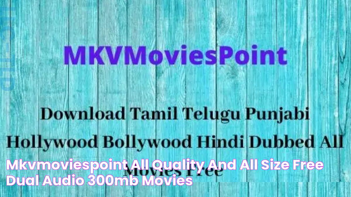 Mkvmoviespoint All Quality And All Size Free Dual Audio 300mb Movies