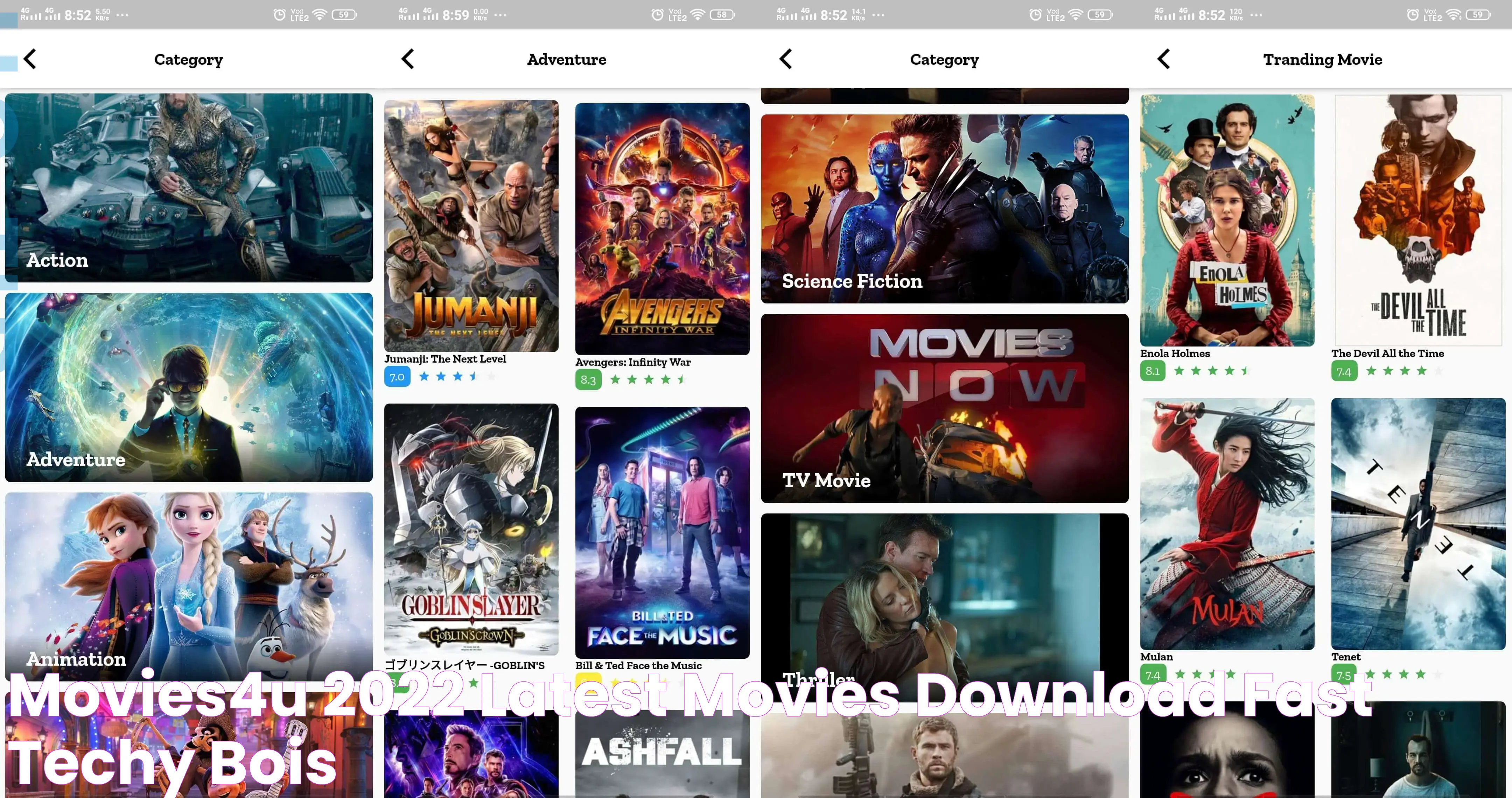 Movies4u 2022 Latest Movies Download fast Techy Bois