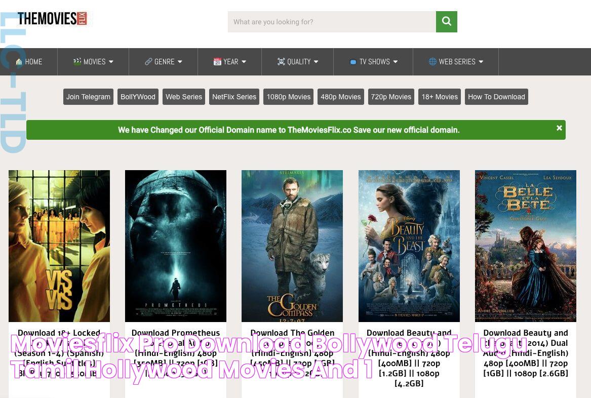 Moviesflix Pro Download Bollywood, Telugu, Tamil, Hollywood Movies And