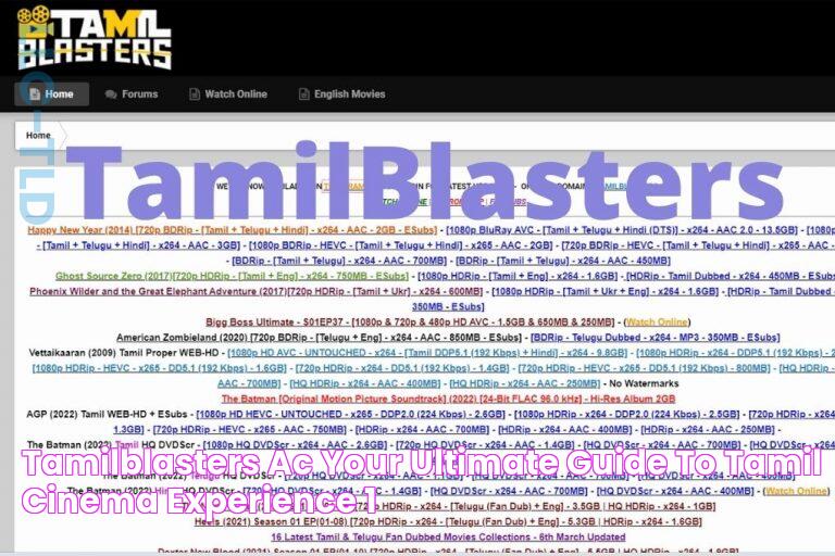 TamilBlasters New Link 2024: Uncover The Latest Updates | TamilBlasters