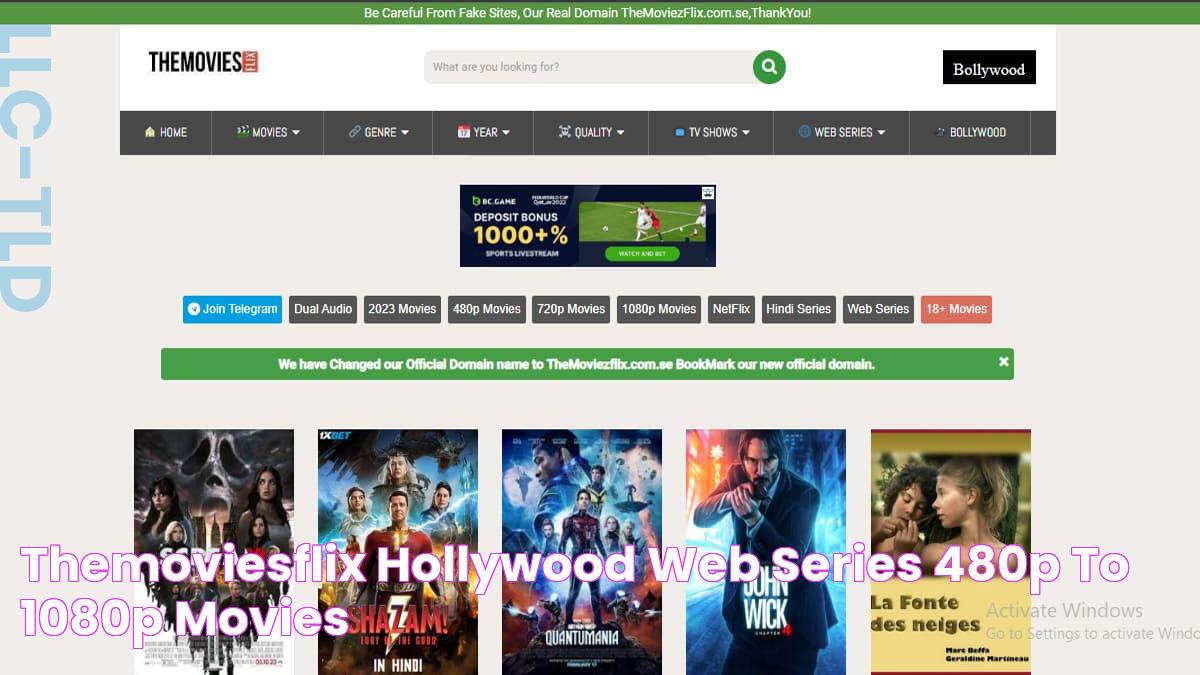 Themoviesflix Hollywood, Web Series 480p to 1080p Movies