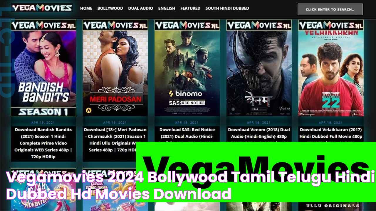 Vegamovies 2024 Bollywood Tamil Telugu Hindi Dubbed HD Movies Download